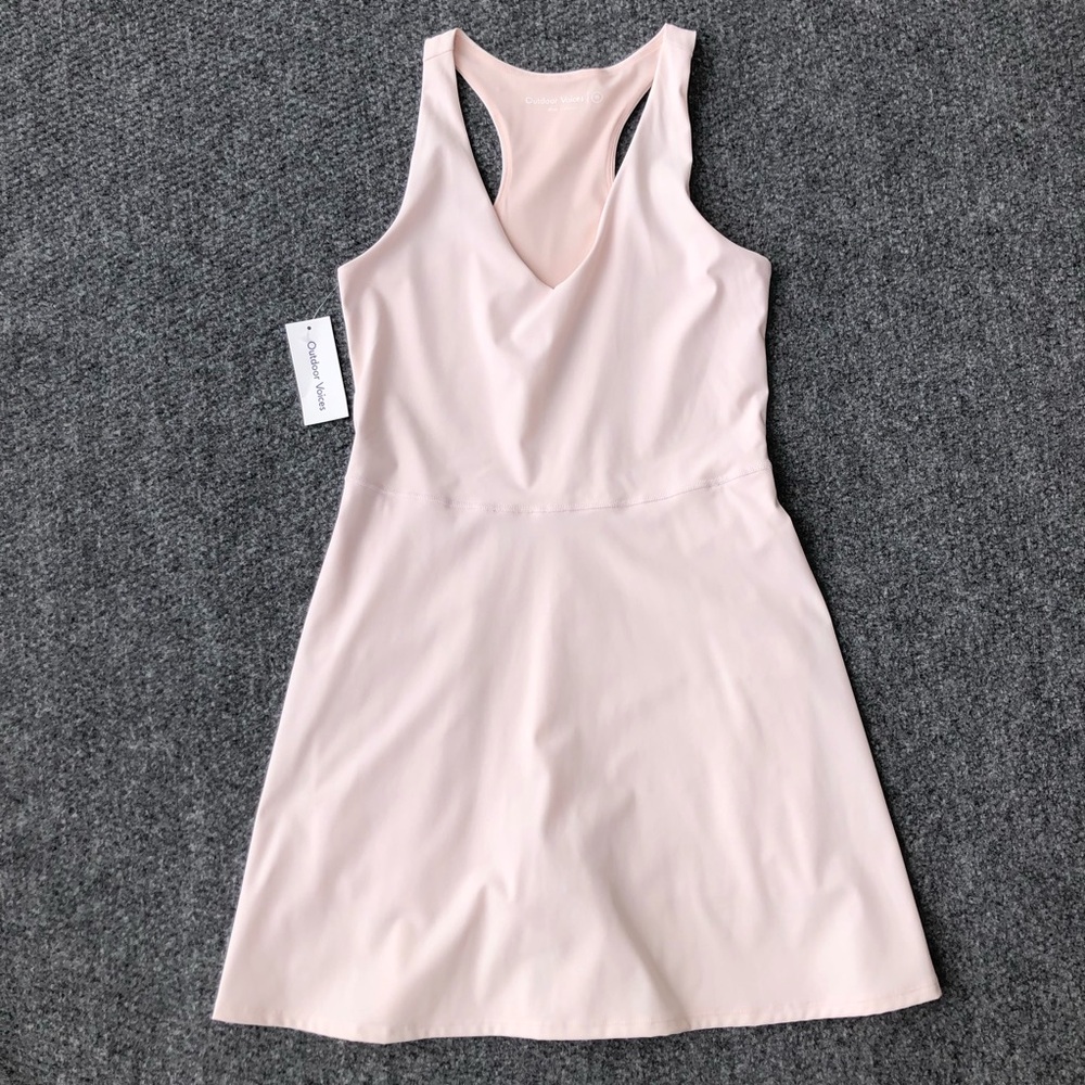 Outdoor Voices the volley dress pink sunrise size M